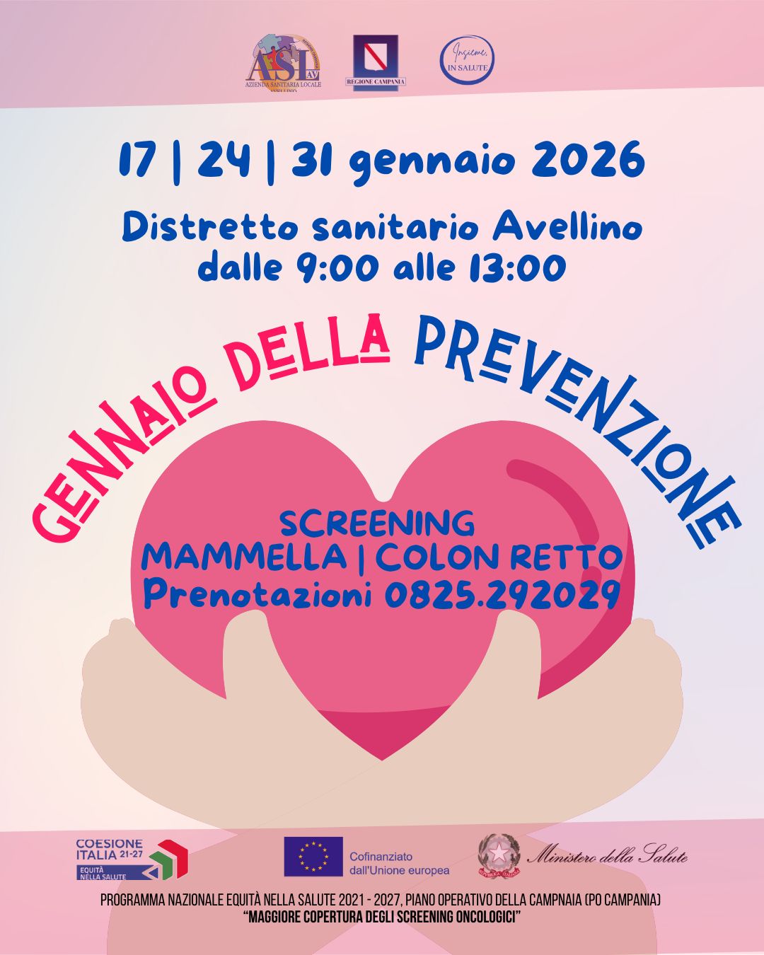 Torna il Sabato della Prevenzione oncologica dell’Asl Avellino