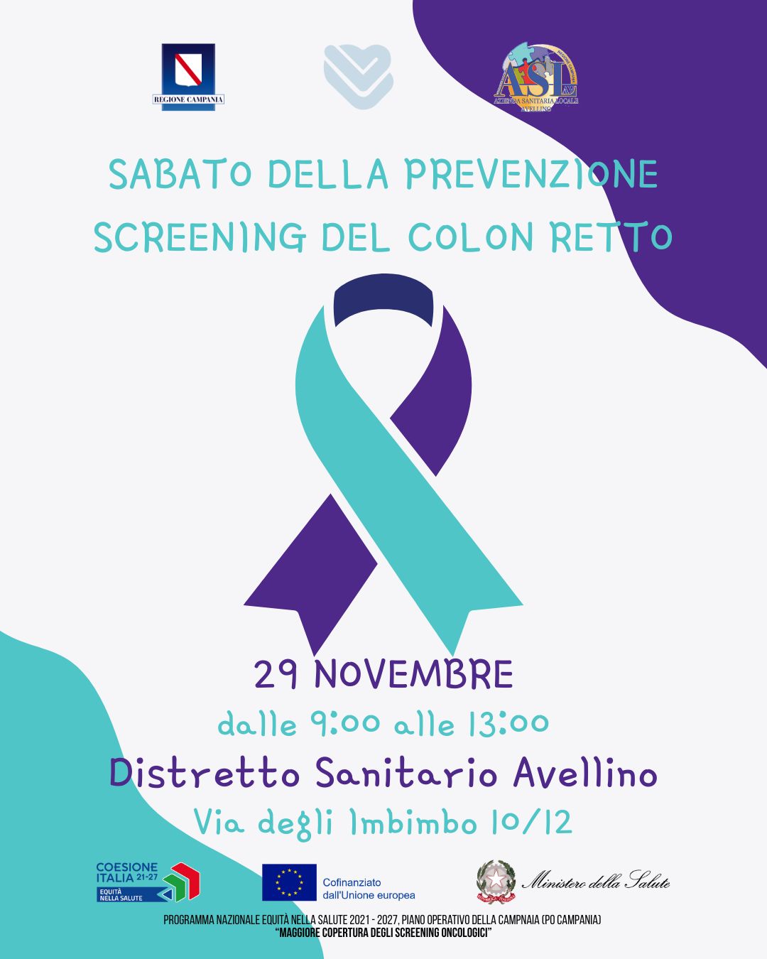 Il sabato è dedicato alla prevenzione oncologica con l’Asl